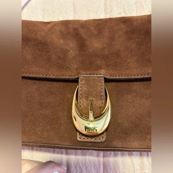 NWT STAUD Harlow Mahogany Suede - Picture 6 of 8